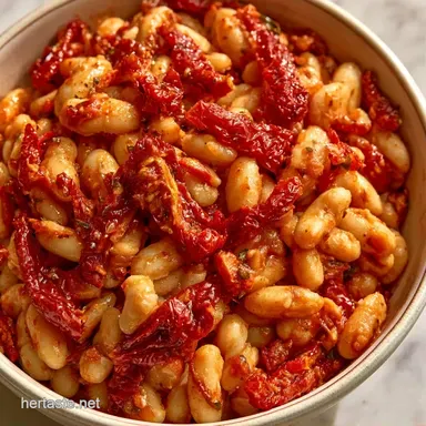 Tomato White Bean Skillet in 25 Minutes Recipe Card