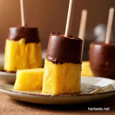 Tropical Bliss Pops Chocolate Coconut Pineapple Dream Recipe Card