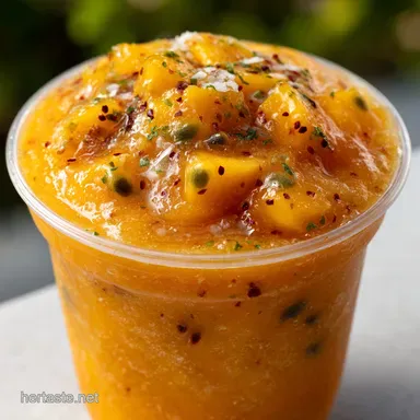 Frozen Beverages: Easy 10-Minute Tropical Sunshine Slushie Recipe Card