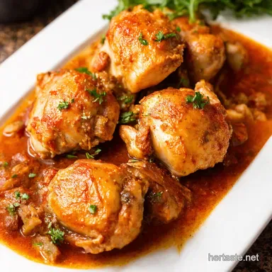 CrockPot Tuscan Garlic Chicken Thighs Easiest Weeknight Dinner Recipe Card