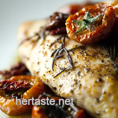 Tuscan Chicken Dinner Ideas: Sun-Dried Tomato Heaven! Recipe Card