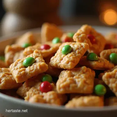 The Best Easy Christmas Chex Mix Recipe Salty Sweet Recipe Card