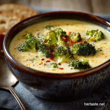 The Best Creamy Broccoli Cheese Soup Recipe No Grainy Cheese Recipe Card