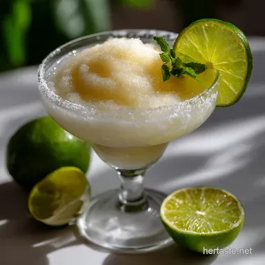 Frozen Margaritas: The Best Homemade Blended Recipe Recipe Card