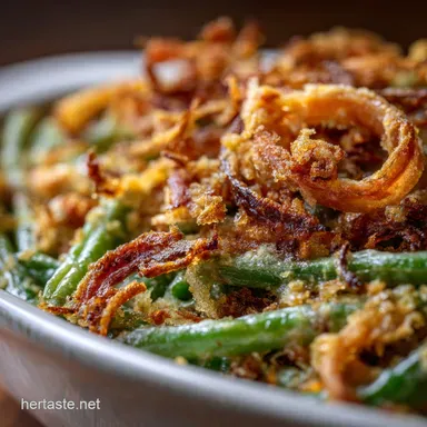 Ultimate Green Bean Casserole Recipe: No Cans, Just Crispy Shallots Recipe Card
