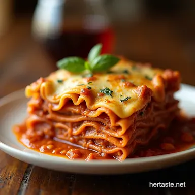 The Best Homemade Lasagna Rich Ragu Fresh Pasta Recipe Card