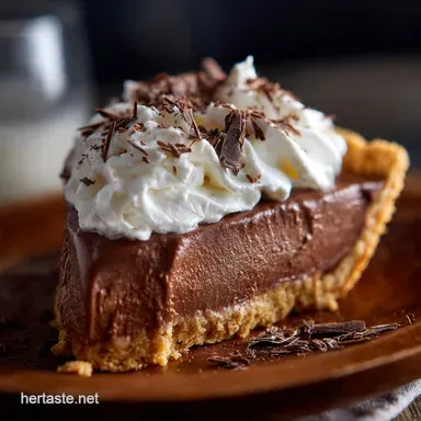 Chocolate Pie: Ultimate No-Bake Silken Cr&egrave;me Pie Recipe Recipe Card
