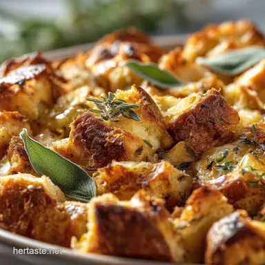 Homemade Stuffing Recipe: Ultimate Sage Sourdough for a Crisp Crust Recipe Card