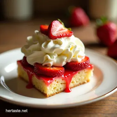 Unforgettable Strawberry Shortcake Cake in My Easy 5Ingredient Secret Recipe Card