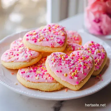 Utah Pink Sugar Cookies with Almond Frosting for 24 Servings
