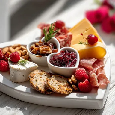 Delicious Valentines Day Charcuterie Board Recipe in 25 Minutes Recipe Card