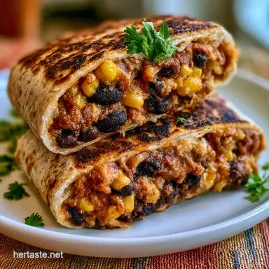 Vegetarian Freezer Burritos: Meal Prep Recipe Card