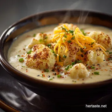 Cauliflower Cheddar Soup: Velvet, Sharp, and Ultra-Creamy Comfort Recipe Card