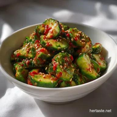 Viral Korean Cucumber Salad Quick Oi Muchim Recipe: 10-Minute Crunch Recipe Card