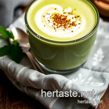 Whisked Matcha Latte - Creamy & Delicious presentation