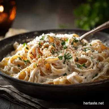Creamy White Bean Fettuccine Alfredo: The Silky, High-Fiber Upgrade Recipe Card
