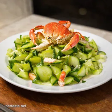 Crab Cucumber Salad My Zesty Summer GoTo Recipe Card