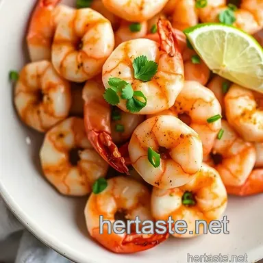 Zesty Garlic-Lime Shrimp with Avocado Salsa presentation