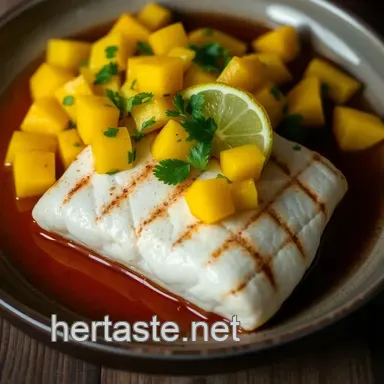 Zesty Grilled Mahi Mahi with Mango Salsa presentation