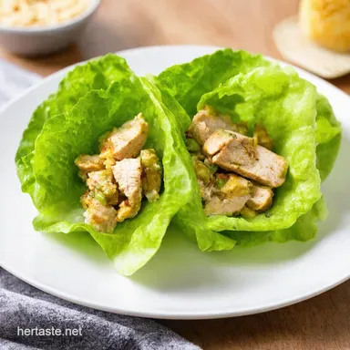 Quick Keto Lunch Zesty Chicken Salad Lettuce Wraps Recipe Card