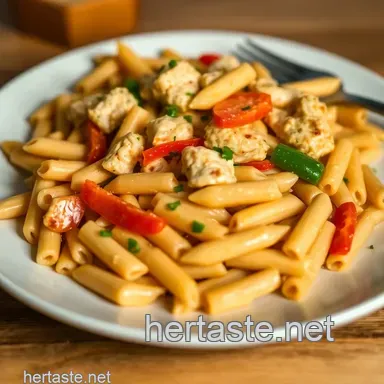 Delicious Louisiana Chicken Pasta with Creamy Cajun Sauce Recipe Card