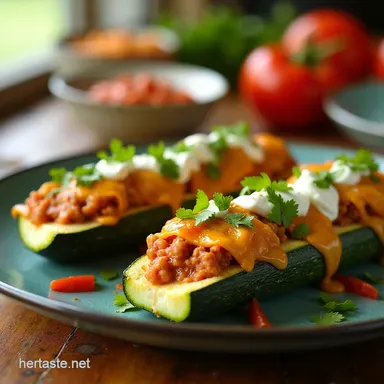 Mexican Zucchini Burrito Boats A Zesty Family Favorite Recipe Card