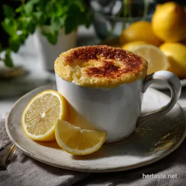 High Protein Lemon Mug Cake Zesty: Ready in 2 Minutes!