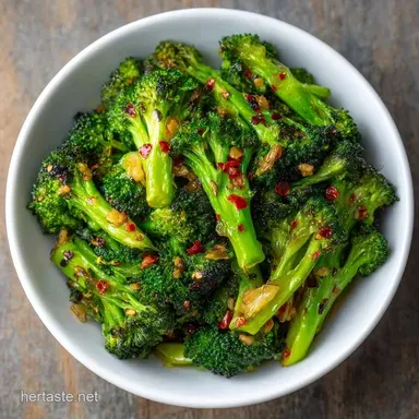 Zesty Roasted Broccoli for 4 Servings Recipe Card