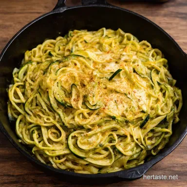 10Minute Pizza Zucchini Noodles My Quick Keto Skillet Recipe Recipe Card