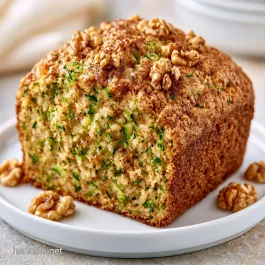Zucchini Banana Nut Bread for 10 Slices Recipe Card