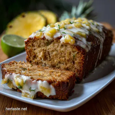 ZucchiniPineapple Quick Bread: Ultra Moist Tropical Recipe Card
