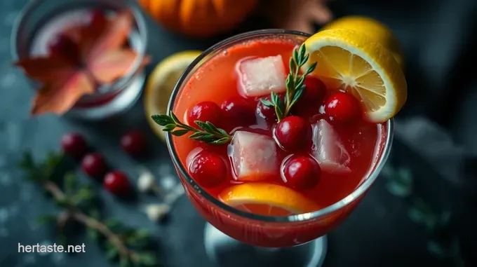 Autumnal Delight: Cranberry Apple Spritz