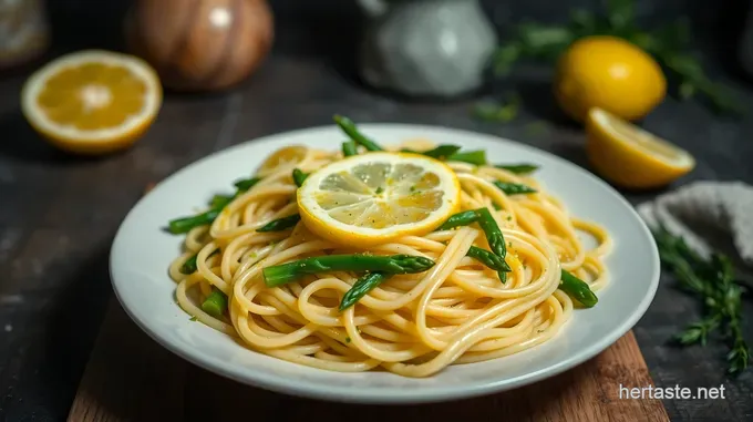 Bright Spring Asparagus Lemon Pasta