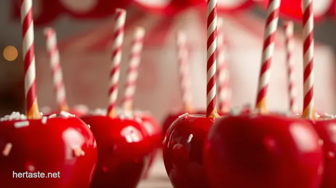 Classic Red Candy Apples: The Fairground Favourite!