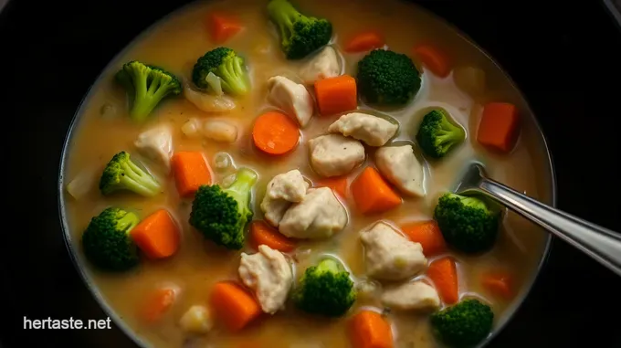 Easy & Creamy Chicken Broccoli Soup Crock Pot: A Family Favorite Creamy Chicken Broccoli Soup (Crock Pot)