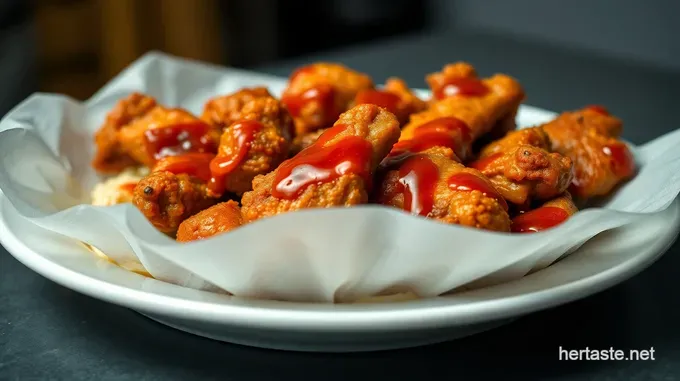 Crispy Korean Fried Chicken with Sweet and Spicy Sauce