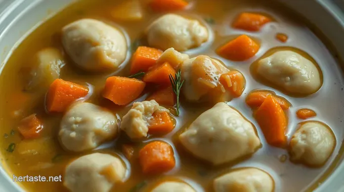 Hearty Slow Cooker Chicken Soup with Fluffy Dumplings