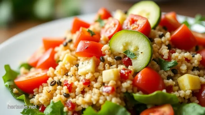 Mediterranean Quinoa Salad in a Jar