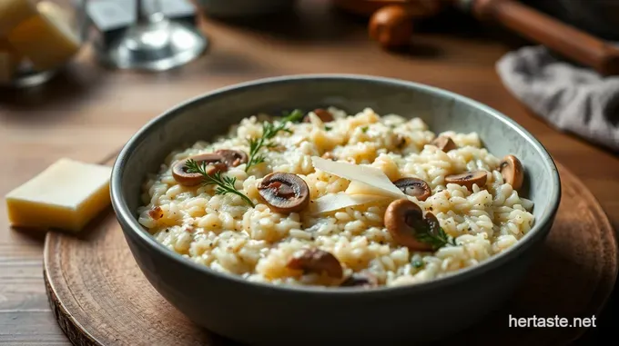 Mushroom and Parmesan Arborio Risotto