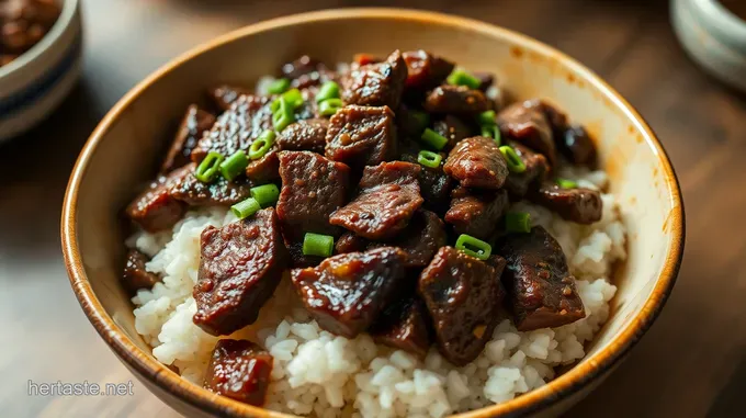 Savory Beef and Rice Bowl: A Taste of Comfort