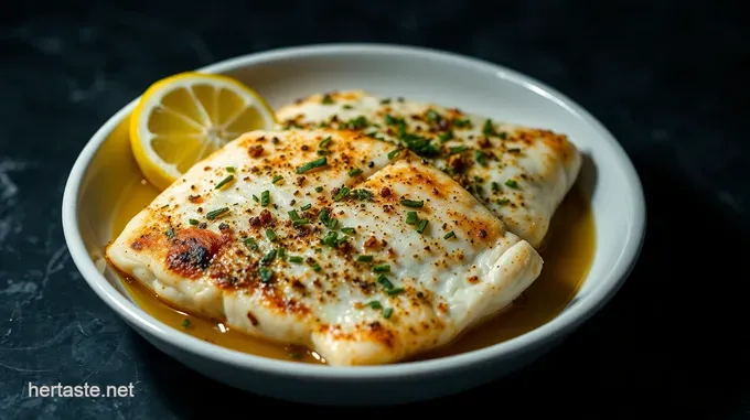 Simple Yet Sumptuous Broiled Flounder with Lemon Herb Butter