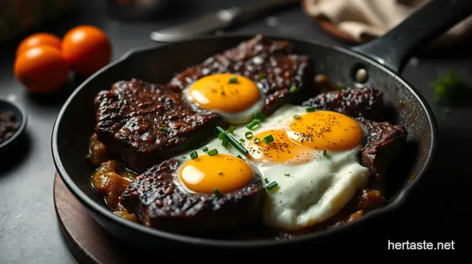 Sizzling Steak and Eggs: A Breakfast Classic