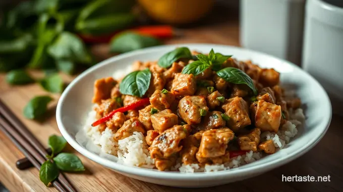 Spicy Thai Basil Chicken (Pad Krapow Gai)
