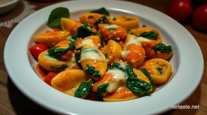 Spinach and Ricotta Stuffed Shells