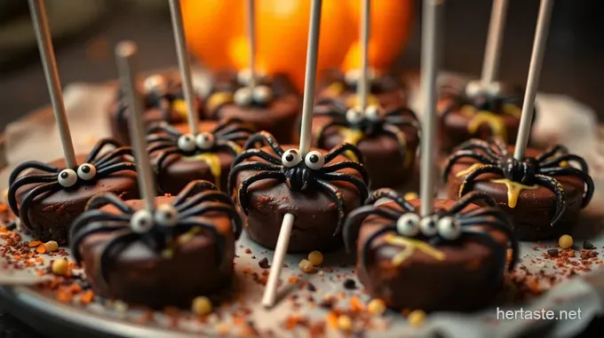 Spooky Spider Infused Brownie Pops