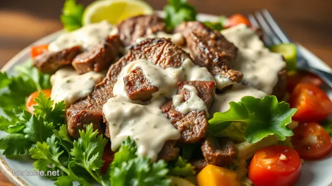 Steakhouse-Style Steak Salad with Creamy Horseradish Dressing