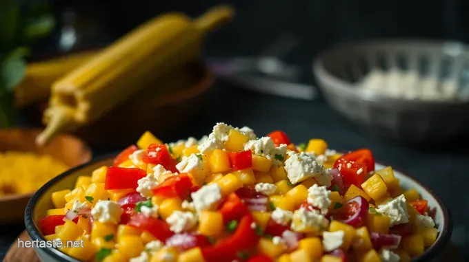 Sunny Summer Corn Feta Salad