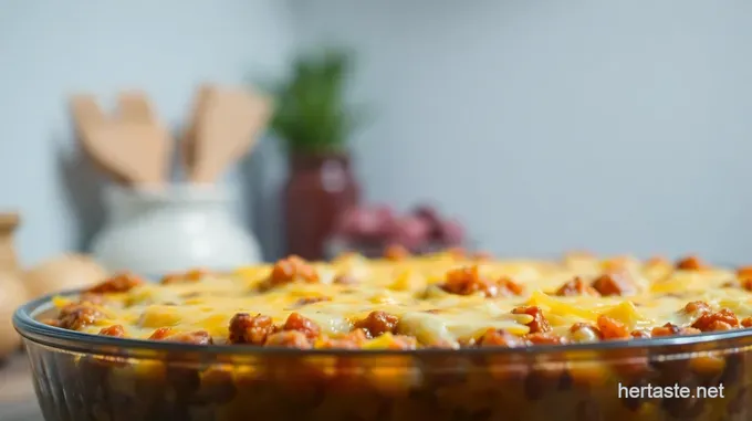 Ultimate Cheesy Burger Casserole Delight