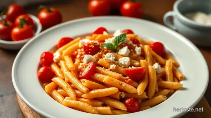 Viral TikTok Pasta: Creamy Tomato and Feta Delight