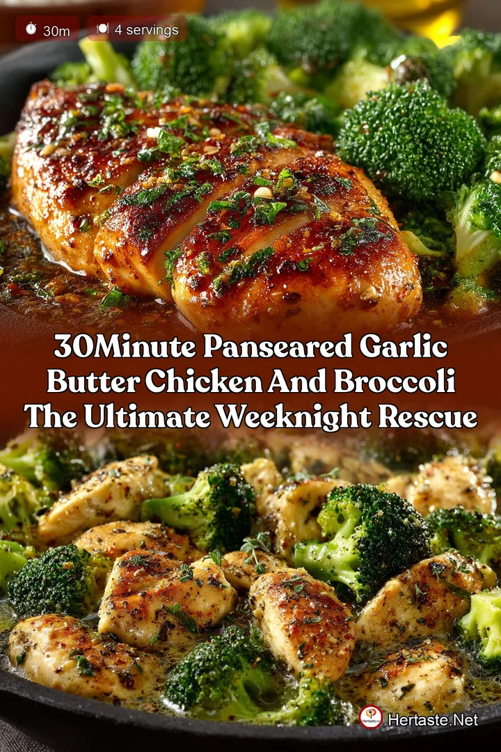 30Minute PanSeared Garlic Butter Chicken and Broccoli The Ultimate Weeknight Rescue